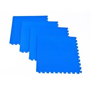 Podložka puzzle pod fitness vybavenie Spokey SCRAB modrá 4 kusy 61x61 cm